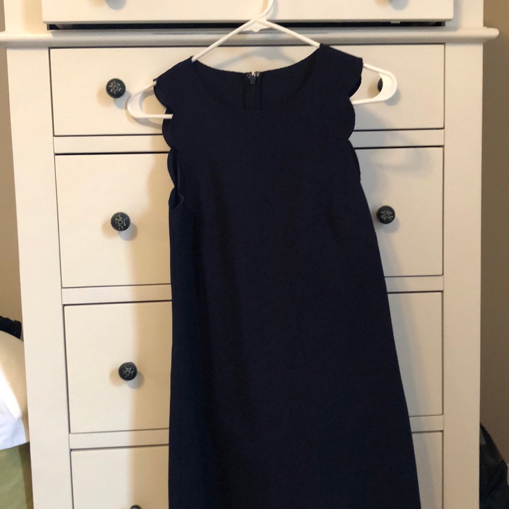 J crew scalloped dress